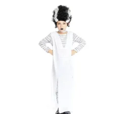 Abito bianco costume Monster Bride per ragazze e adolescenti