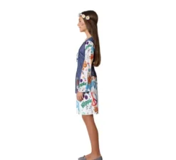 Abito Hippie ragazze costume stampa di etichette