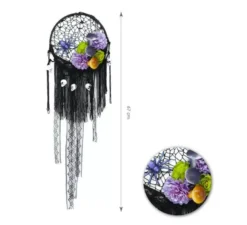 Acchiappasogni a fiori neri da 67 cm