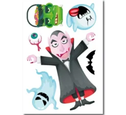 Adesivo comico vampiro in vinile 20x30 cm