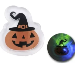 Adesivo in gel a forma di zucca LED con cappello 10x15