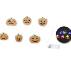 Adesivo in gel LED a forma di zucca di Halloween