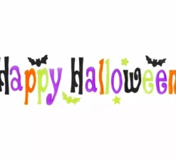 "Adesivo in gel per finestre ""Happy Halloween"" 50x15 cm"
