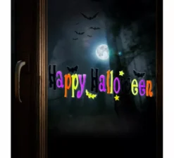 "Adesivo in gel per finestre ""Happy Halloween"" 50x15 cm"