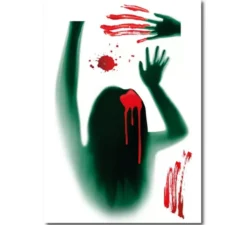 Adesivo in vinile finto con morte e sangue 20x30 cm