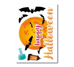 Adesivo in vinile Happy Halloween 20x30 cm