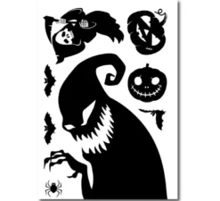 Adesivo mostro scuro in vinile 20x30 cm