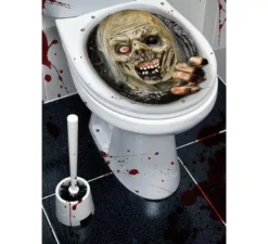 Adesivo zombie per coperchio WC 30x40 cm