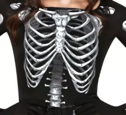 Affascinante costume da Scheletro con gonna in tulle per donna
