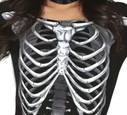 Affascinante costume da Scheletro con gonna in tulle per donna