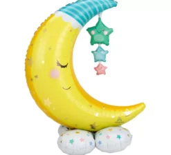 Airloonz Palloncino Foil Gigante Lune e Stelle 101x139 cm