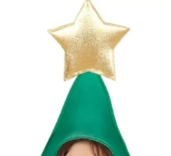 Albero di Natale decorato con costume da stella per bambini