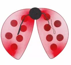 Ali di coccinella rosse e nere 40x30 cm