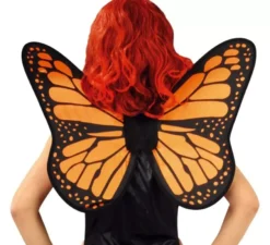 Ali di farfalla di 50 cm arancio e nero