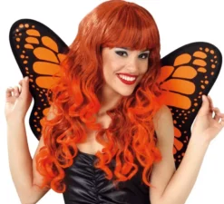 Ali di farfalla di 50 cm arancio e nero