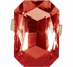 Anello con pietra preziosa imitazione in colori assortiti