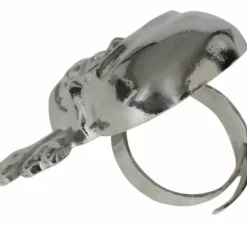 Anello e orecchino con piercing da pirata adulto