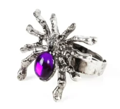 Anello ragno in metallo viola