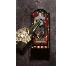 Apribottiglie Circus in legno da muro 30x12 cm
