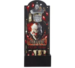 Apribottiglie Circus in legno da muro 30x12 cm