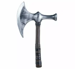 Ascia medievale in argento da 42 cm