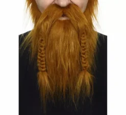 Baffi con barba marrone