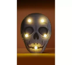 Baldacchino a forma di teschio con illuminazione a LED, 13x3x17,50 cm