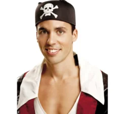 Bandana bandana o pirata nera per adulti