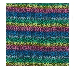 Bandana leopardata multicolore 54x54 cm