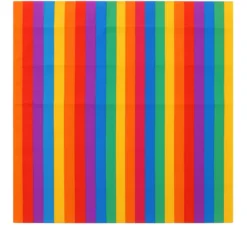 Bandana o Sciarpa Arcobaleno a righe sottili di 54x54 cm