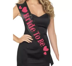 Banda nera con cuori sposa essere (sposa)