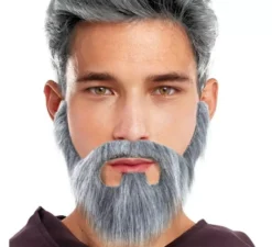 Barba grigia con pizzetto grigio
