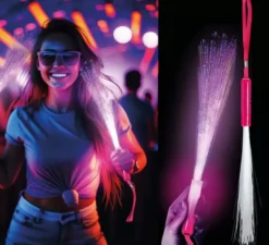 Bastoncino in fibra ottica LED da 25 cm in colori assortiti