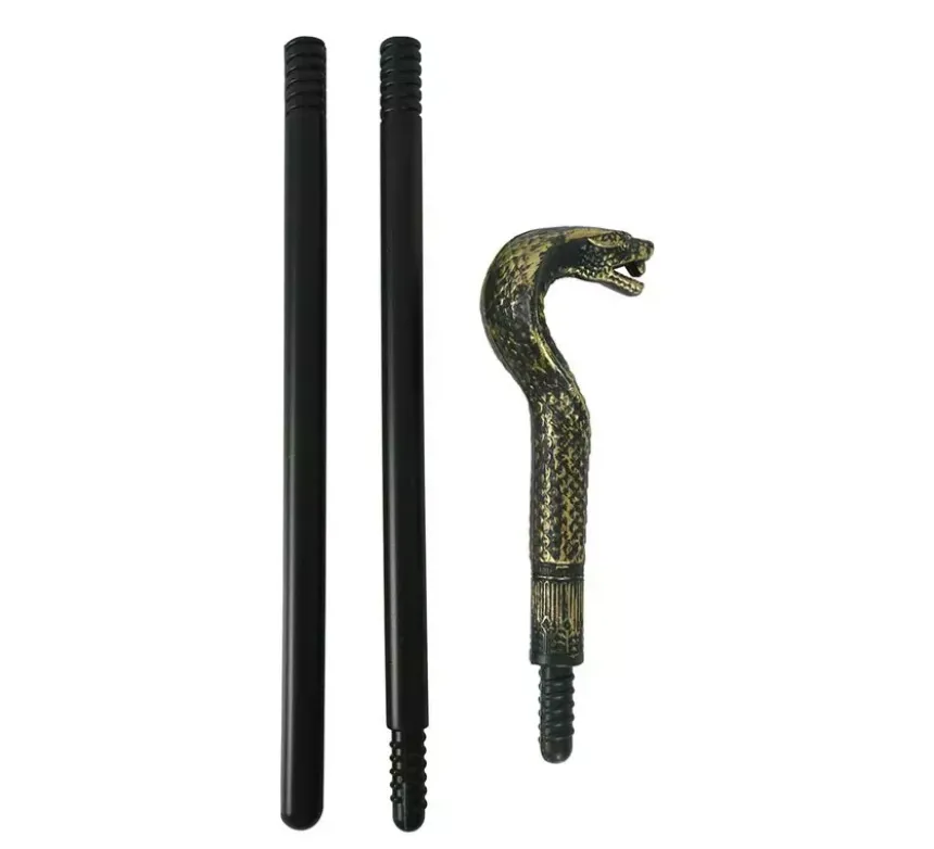 Bastone con manico serpente 80 cm