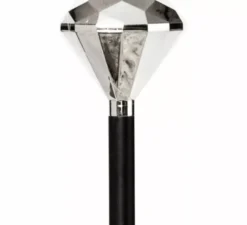 Bastone da passeggio diamantato da 88 cm