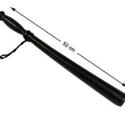 Bastone della polizia nero 52 cm