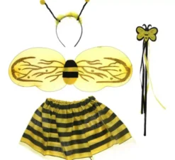 Bee Kit per ragazze: fascia, ali, bacchetta e tutù
