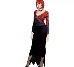 Bellissimo costume da pipistrello vampiro per donna