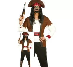 Bellissimo costume da pirata caraibico per uomo