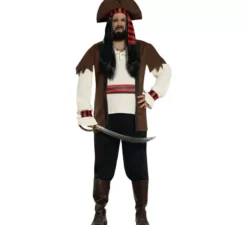 Bellissimo costume da pirata caraibico per uomo