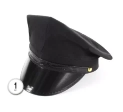 Berretto da conducente nero per adulto