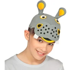 Berretto da ippopotamo in feltro per bambini
