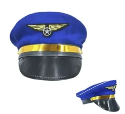 Berretto da pilota aviatore blu