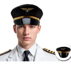 Berretto da pilota di aereo per adulto