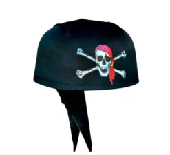 Berretto da pirata nero con teschio