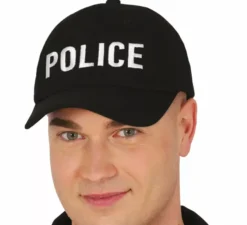 Berretto da polizia nero per adulto
