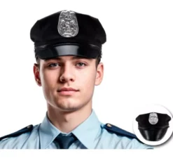 Berretto da polizia regolabile per adulto