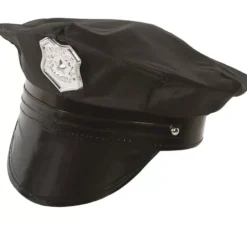 Berretto della polizia con placca d'oro
