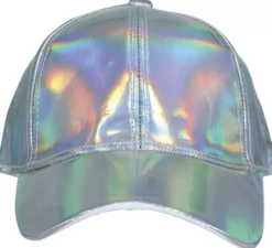Berretto metallico argento per adulto