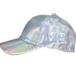 Berretto metallico argento per adulto